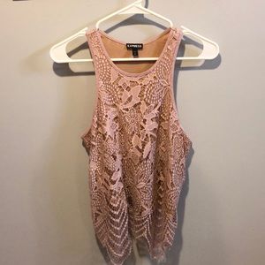 Dressy express racer back tank top